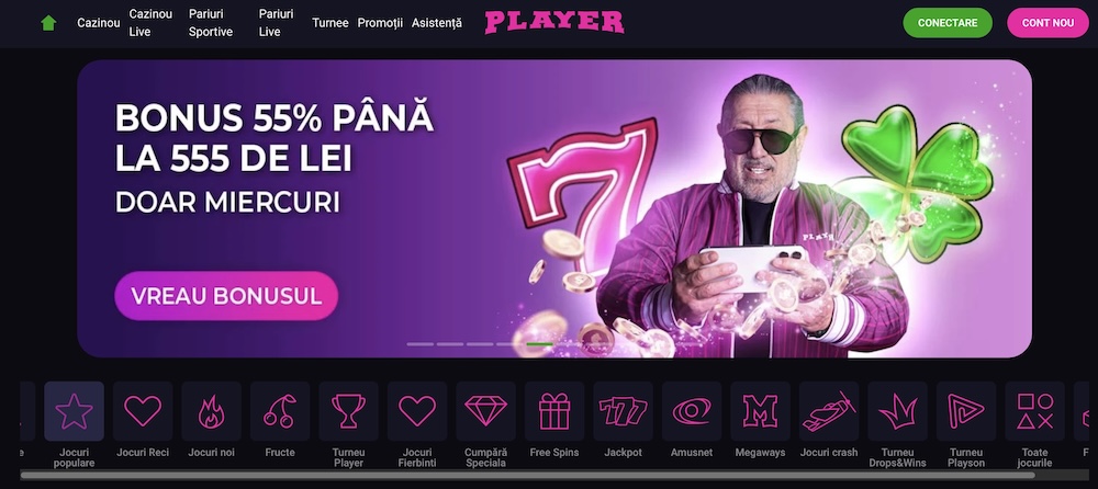 Ruletă, Blackjack, Baccarat și Three Card Poker